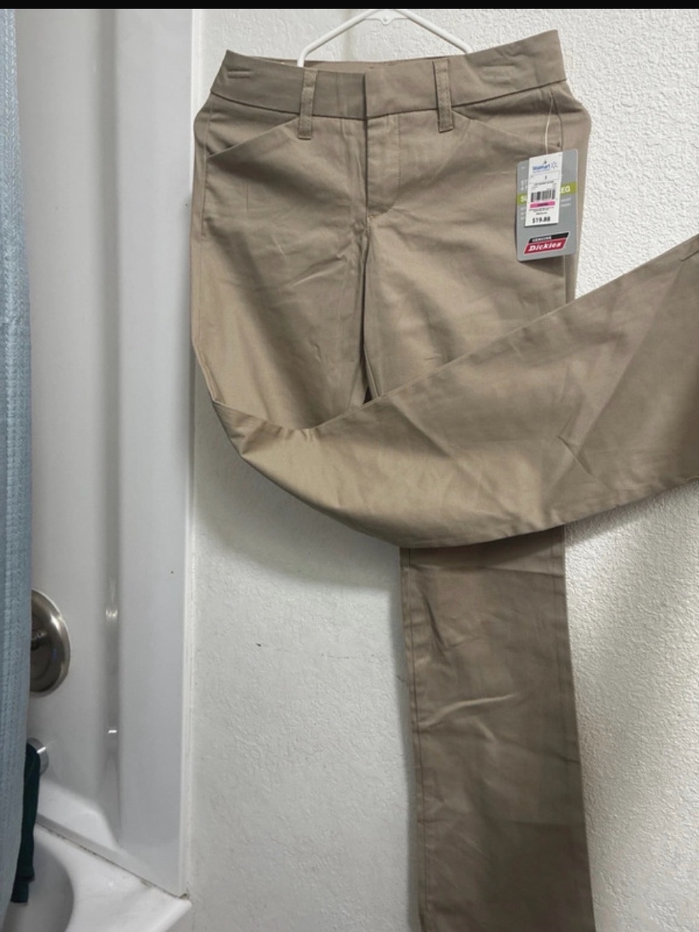 Dickies Men’s Khaki Straight-Leg Work Chinos